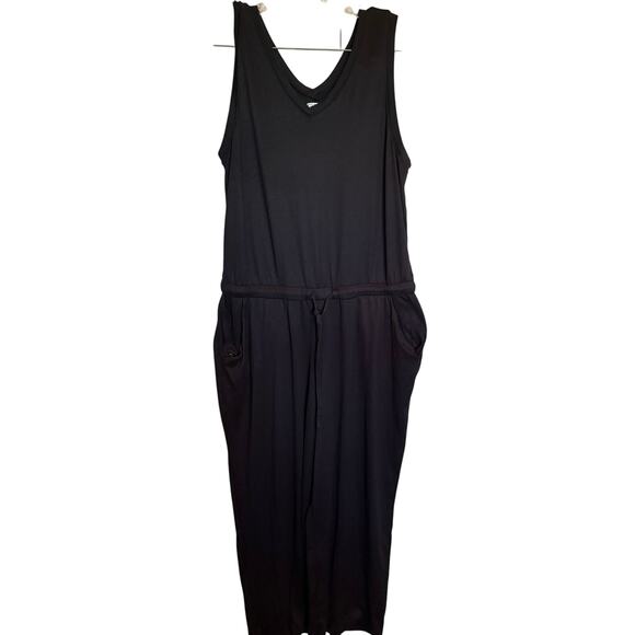 32 Degrees Cool Long black romper sleeveless size Large - Picture 1 of 7